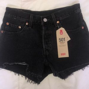 Black new with tags Levi shorts